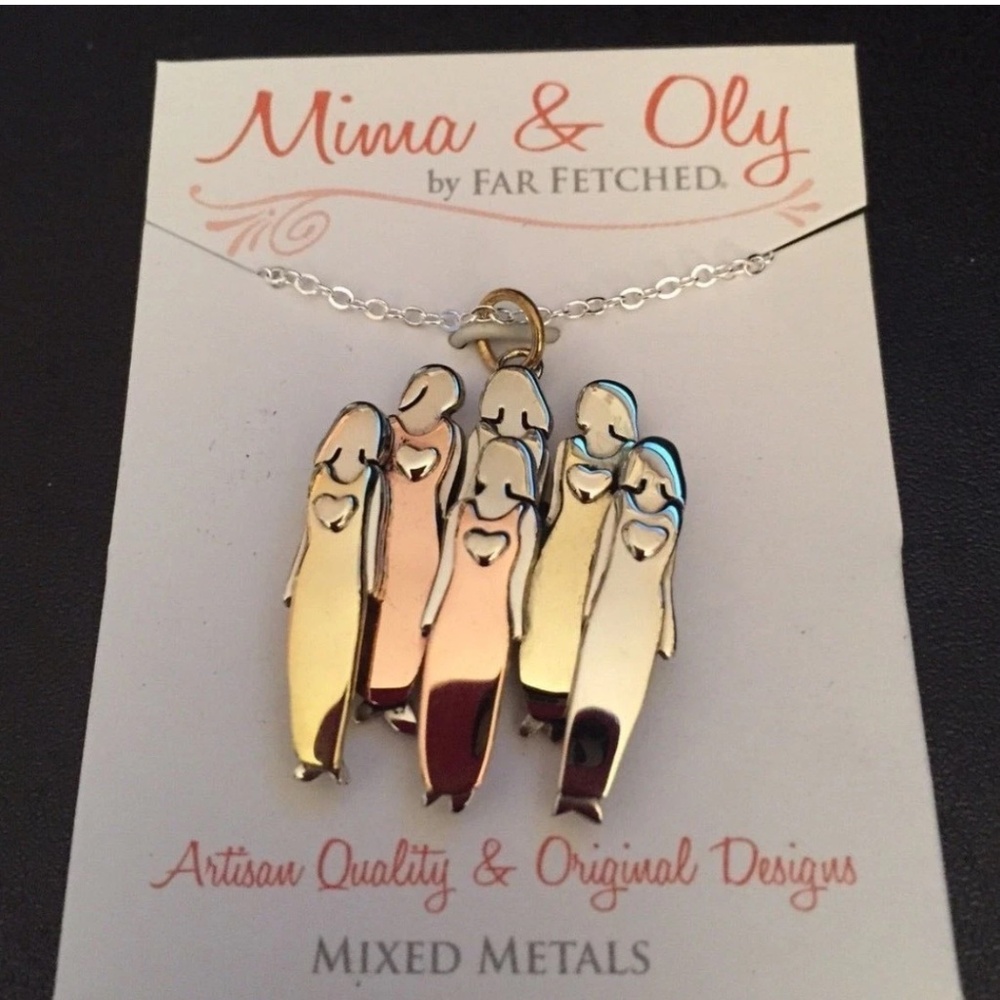 Six Sister Girlfriend Friend Necklace